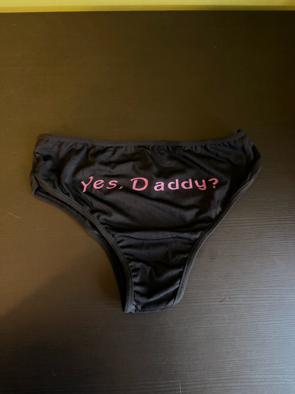 Black woman’s Bikini Bottom with Pink 'Yes, Daddy!